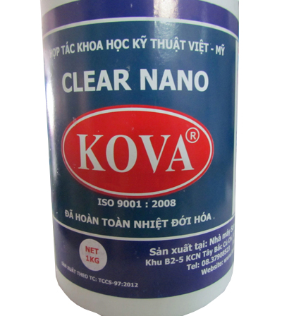 Keo bóng nước nano Kova Clear E3