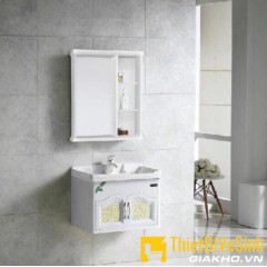 Bộ tủ chậu liền gương Navier NV-460 (không kèm vòi và xi phông)