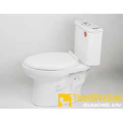Bồn cầu 2 khối sứ trắng Skyhome SKY-3030