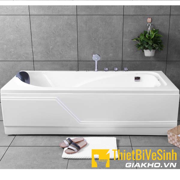 Bồn tắm chất liệu Acrylic có chân yếm kèm bộ vòi Navier NV-1302AYV