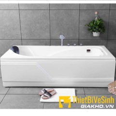 Bồn tắm chất liệu Acrylic có chân yếm kèm bộ vòi Navier NV-1302AYV