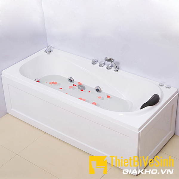 Bồn tắm chất liệu Galaxy massage kèm bộ vòi Navier NV-1301GYMV