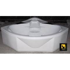 Bồn tắm góc chất liệu Acrylic có chân yếm kèm bộ vòi Navier NV-1306AYV