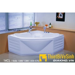 Bồn tắm góc chất liệu Galaxy massage kèm bộ vòi Navier NV-1306GYMV