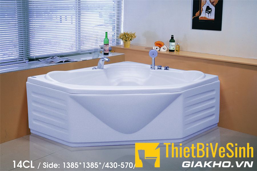 Bồn tắm góc chất liệu Galaxy massage Navier NV-1306GYM (không kèm bộ vòi)