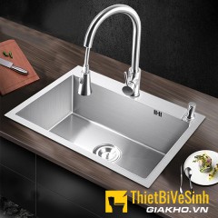 Chậu chén 1 ngăn Inox304 thường Navier NV-6045D