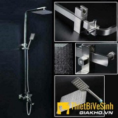 Sen cây tắm nóng lạnh vuông inox 304 Navier NV-806