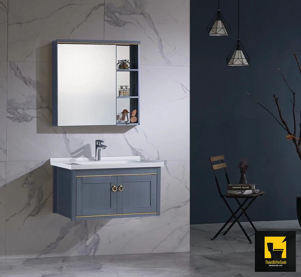 Tủ Chậu Lavabo Cao Cấp Navier NV-452 Tủ Chậu Lavabo Cao Cấp Navier NV-452