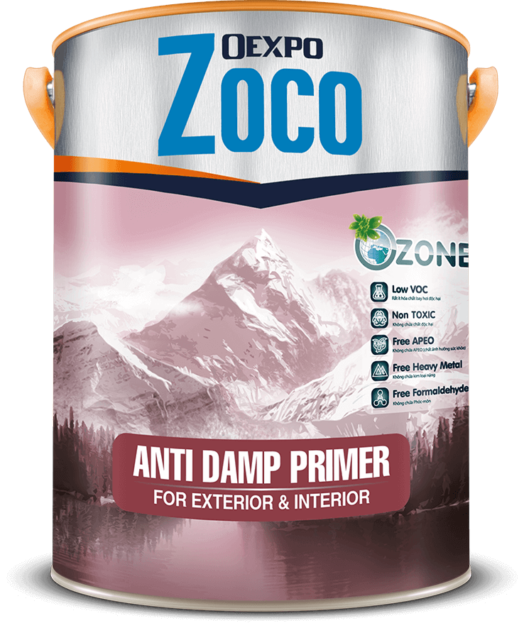 Sơn lót chống thấm ngược OEXPO ZOCO ANTI DAMP PRIMER FOR EXTERIOR & INTERIOR