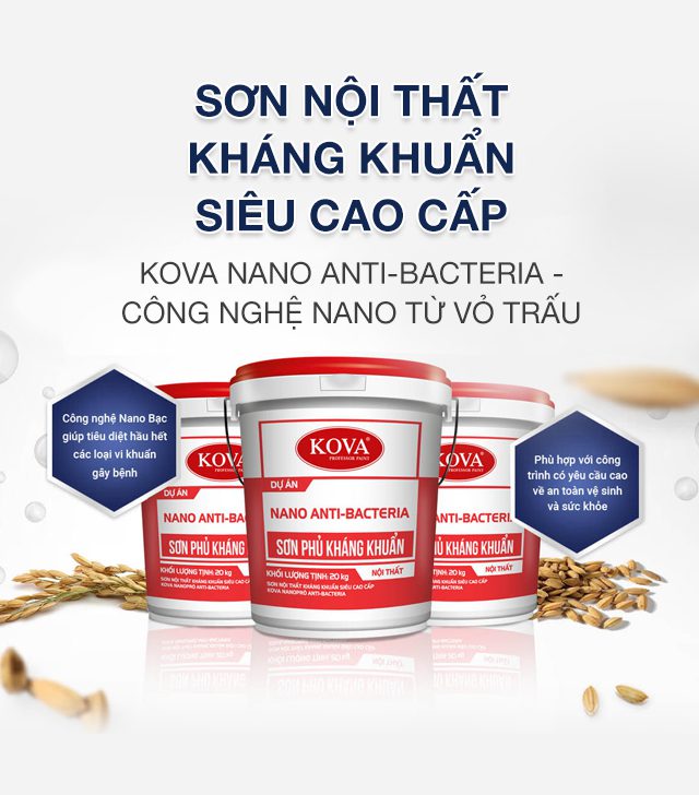 Sơn Nội Thất KOVA Nano Anti-Bacterial