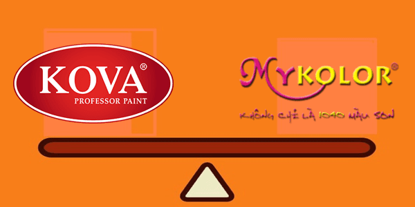 Điểm khác biệt về chất lượng, độ bền và màu sắc giữa sơn Kova và Mykolor là gì? 
